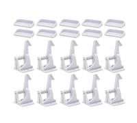 Safety Latches - Baby Proof Cabinet Latches | 10 Pieces Baby Safety Door Lever Lock | Childproof Lever Door Knob Child Safety Handle Lock | Protective Multifunctional Secure Latches for Pets Kids