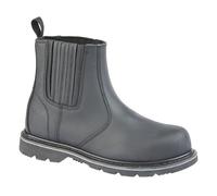 Safety Leather Dealer Boots Grafters Black 12
