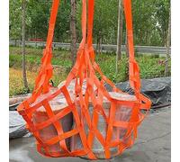 Safety Lifting Cargo Net, Tear-Resistant Hoisting Straps for Construction and Towing, Load Capacity 661 lbs, 5ft Length, Mesh Size 3.94in
