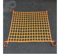 Safety Lifting Net Straps, Flat Nylon Sling Hoisting Net, Loading and Unloading Heavy Objects 10cm Square Mesh Tear Resistance for Construction Rigging Moving Towing Hoisting Work Gear(1.5 X 1.5M/Mesh
