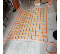 Safety Lifting Net Straps - Flat Nylon Sling Hoisting Net, Webbing Net Cargo Securing Net, Lift Net For Industrial Loading And Unloading Tools Garden Climbing Net(1.5 X 1.5M/Mesh 10cm/Load 500kg)