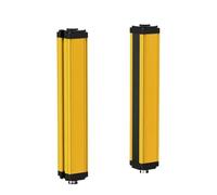 Safety Light Curtain Grating Sensor Switch Photoelectric Barrier Infrared Area Protection Device 40mm 24V DC Relay Output(40MM Pitch 10 Beam)