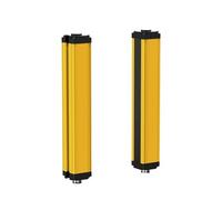 Safety Light Curtain Sensor 20mm Pitch Area Protection Device Industrial Infrared Grating Barrier NPN PNP Output 12-24V DC(20mm Pitch 14 Beam)