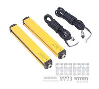 Safety Light Grating 10 Beam 20mm Infrared Light Curtain Sensor with IP54 Protection and Aluminum Alloy Housing - Industrial Sensor for Punch Stamping Machinery