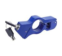 Safety Lockwire Motorcycle Lock Heavy Duty for Grip Throttle Brake Locks Anti Theft Front On Dirt Bike Moped Scooter(Blue)