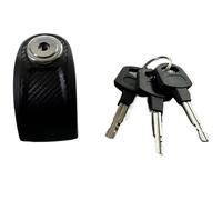 Safety Lockwire Motorcycle Roulette Lock Zinc Alloy Mountain Stroller Scooter Brake Disc Three Brass Keys(2023 Black)