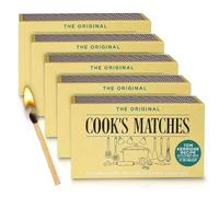 Safety Matches for Home, Camping, BBQ, Fire & Cooking | Long Burning Matches, Standard 4.3cm Size | Ideal for Fireplace, Stove, Grill, Outdoor Use | Pack of 5 Boxes (Total 1100 Matches)