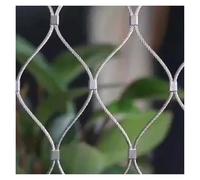 Safety Mesh for Smooth Surface No Sharp Edges Wire Rope Netting for Terrace Home Garden Cage Fence (1x2m/3.28x6.56ft)