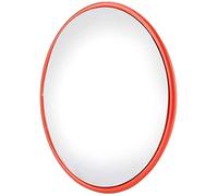 Safety Mirror Orange Surveillance Mirror, Abs Material Polycarbonate Adjustable Convex Mirror Protection Against Shoplifters Traffic Mirror