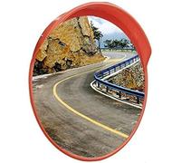 Safety Mirror, Round Convex Orange Anti-Theft Mirror Wide-Angle Observation Blind Spot Curve Indoor Monitoring Store Traffic Mirror