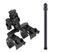 Safety Movable Camera Clamp Mount Compatible with 17mm to 43mm Motorcycle Handle Clip Release Camera for Various Outdoor Sports Occasions