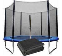 Safety Net for 10ft Outdoor Trampoline - Nylon Replacement with 4 Arches or 8 Poles - Enhanced Protection for Kids and Pets - Trampoline Safety Solution