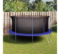 vidaXL Safety Net PE Black for 4.57m Round Trampoline Enclosure Protector