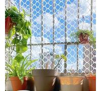 Safety Net for Balcony - White Plastic Wire Mesh Hexagonal Craft Fence for Chickens Rabbits Dogs Cats 0.8x5m (2.6x16.4ft) - Pet Barrier