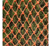 Safety Net for Kids & Pets - Nylon Rope Fall Prevention Net for Stairs, Balcony & Garden - Outdoor Decoration & Playground Safety - Orange Ceiling Net for Restaurants