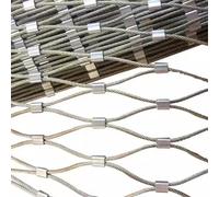 Safety Net for Stairs - 1x5m Flexible 8cm Stainless Steel 304 Protective Rope, Child Safety Barrier, Easy Installation for Kids and Pets