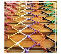 Safety net Kids rope netting Climbing Rope Net Stairs Balcony Safety Net Indoor And Outdoor Railing Hanging Net Fence Net Cat Net Hanging Clothes Net Retro Bar Decoration Net (Size:1*2m(3*7ft))