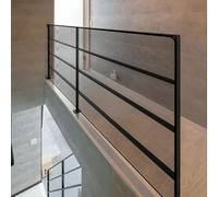 Safety Net Mesh 83 x 230 cm High Transparency Balcony, Patios and Railing Stairs Netting, Sturdy Mesh Fabric Material Suitable for Stairs, Railings, Corridors, Balconies, Black