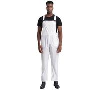 Safety Overalls, Men Workshop Uniforms Adjustable Straps Bib Overalls Water Resistant Jumpsuit Working Coveralls Welding Suit Romper(S)