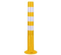 Safety Parking Post Bollards 75cm PU Safety Bollards Warning Column, Road Elastic Anti-collision Pile, Traffic Guardrail Isolation Column, Rubber Reflective Warning Roadblock