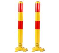 safety pillar, 23.6 Inch, Metals Floor Mount, Parking Barrier for Parks/Garden Pathways/Streets(2 pcs)