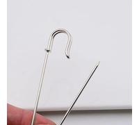Safety pin, 10pcs 7/8/9/10cm Large Size Safety Pins Sewing Tools Accessory Silver Metal Needles Large Safety Pin Small Brooch(Large Pin 9cm)
