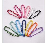 Safety Pins For Clothes， Pack Of 20 50-60mm Three Ring Safety Pins Multicolor(Random Mix and Match,50mm three rings)