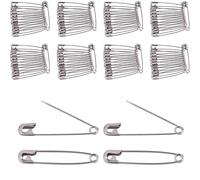 Safety Pins in 100 packs,Sliver Safety Pins for Clothes,27mm Nickel Plated Safety Pin,Small Safety Pins for DIY Crafts,Sewing