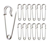 Safety Pins Large,65mm/2.6" Big Safety Pins Pack of 15Pcs Heavy Duty for Clothes Giant Kilt Pin Available for Thick Fabric,Leather,Diapers Fixed Blankets,Shawl