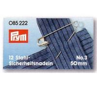 Safety Pins with Coil No. 0-3 Silver col 27/38/50 mm