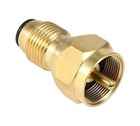 Safety POL Adapter Propane Refill Solid Brass Regulator Valve LPG Tank Refiller Canister Fill Coupler for 1LB Small Cylinders Secure Airtight Connection Easy Thread Feature
