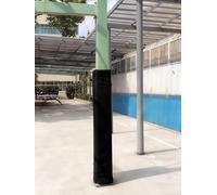 Safety Pole Pads Wrap Around Basketball Pole Pad 6ft Tall, Foam Pole Wrap Crash Pad for Square Post 3x3 4x4 5x5 6x6 7x7 8x8 9x9 10x10 Inch(Black,15x15 Inch)
