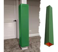 Safety Pole Pads Wrap Around Basketball Pole Pad Hollow Foam Pole Padding Fits 5x5 6x6 7x7 8x8, Square Basketball Pole Padding for Player Protection and Safety(Green,14x14 Inch)