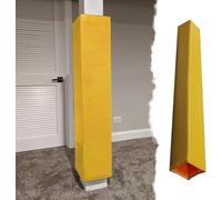 Safety Pole Pads Wrap Around Basketball Pole Pad Hollow Foam Pole Padding Fits 5x5 6x6 7x7 8x8, Square Basketball Pole Padding for Player Protection and Safety(Yellow,3.5x3.5 Inch)