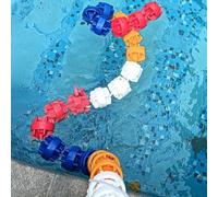 Safety Pool Separat Rope with Hoo - Floating Line for Pool Divis Enhances Safety & Visibility for Shallow to Deep Ends Ideal for Swimming Areas