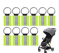 Safety Reflector Pendants - 10X Reflective Tags, Stylish Backpack Gear | Durable Reflective Pendant Tags, Lightweight Visibility Accessories, High Safety Gear for Outdoor Use