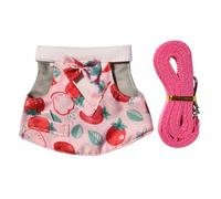 Safety reinforced pet rope features a patterned skirt that ensures small animals comfortable long walks and ensures lasting pet use