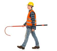 Safety Rescue Hook, Insulated Hook 1-300cm for Fire Electrician Multicolor(Red,9.8ft/300cm)