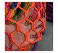 Safety Rope Net for Playground, 5mm Thick Stair Safety Netting Tear Resistance Protection Rope Net for Balcony Railings Entryway Window Hallway(Orange,3.28x13.12ft/1x4m)