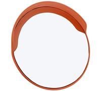 Safety Round Convex Orange Anti-Theft Mirror, Wide-Angle Safety Curve Supermarket Mirror Surveillance Parking Lot Store Traffic Mirror