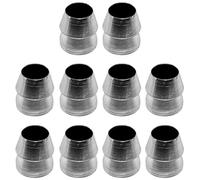 Safety Round Handle Wedges, 10 Pcs Steel Hammer Handle Splitting Wedge Set, Conical Handle Wedges for Axe Claw Hammer Sledge (8mm)