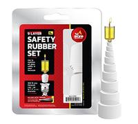 Safety Rubber Set for Oil Candle Cups - 9 Layer - 9 Pack- use in Canadlabras, Oil Menorahs