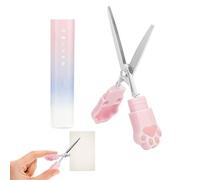 Safety Scissors for Cat Paw Shaped Craft Design with Protective Cover | Small Hand School Scissors for , Teachers, Classroom