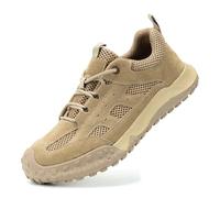 Safety Shoes Mens Womens Steel Toe Cap Work Shoes Breathable Lightweight Safety Trainer Non-Slip-Numeric_12_Point_5 Brown