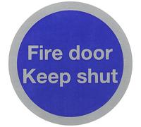 Safety Sign Fire Door Keep Shut, 76mm