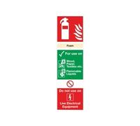 Safety Sign Fire Extinguisher Foam 280x90mm PVC
