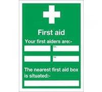 Safety Sign First Aid 600x450mm PVC E91A/R