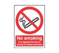 Safety Sign No Smoking Rigid PVC A5
