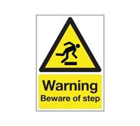 Safety Sign Warning Beware of Step A5 PVC