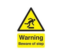 Safety Sign Warning Beware of Step A5 Self-Adhesive